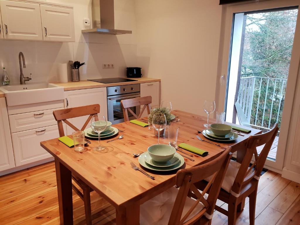 Kuchyň nebo kuchyňský kout v ubytování Apartment 28