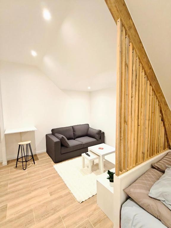 Posezení v ubytování Zen lodge jacuzzi privé