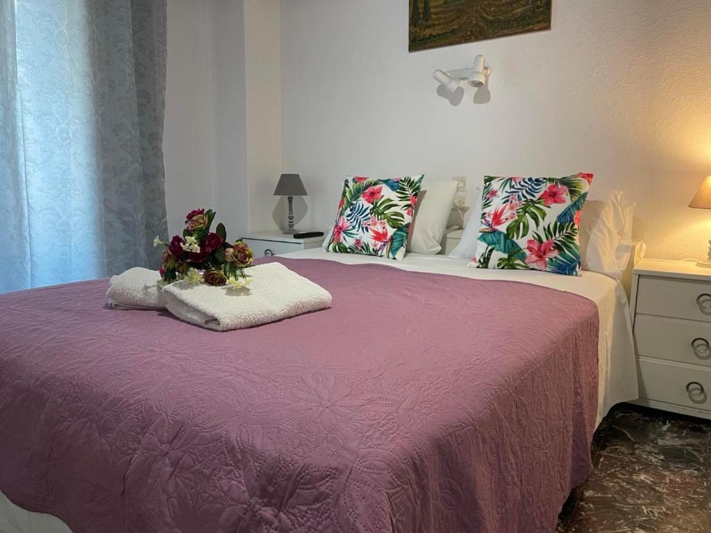 Ένα ή περισσότερα κρεβάτια σε δωμάτιο στο Katerinas apartmens