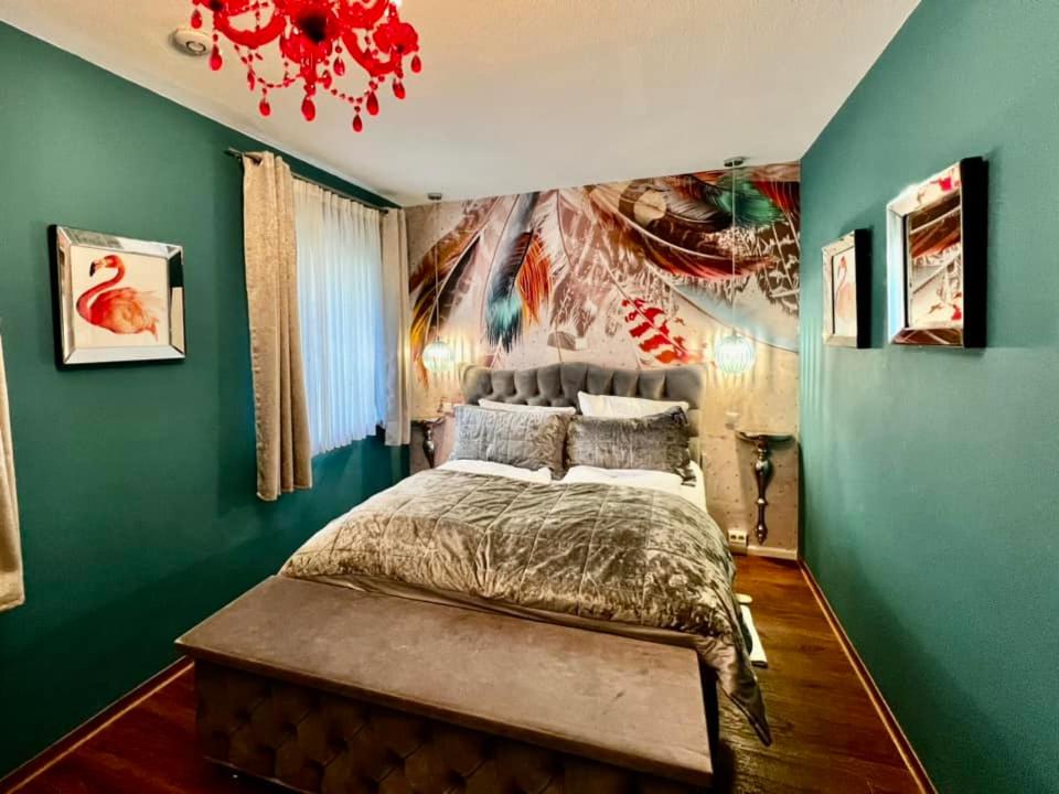 Postel nebo postele na pokoji v ubytování Boutique Hotel & Bio Wirtshaus Schwarzer Bock
