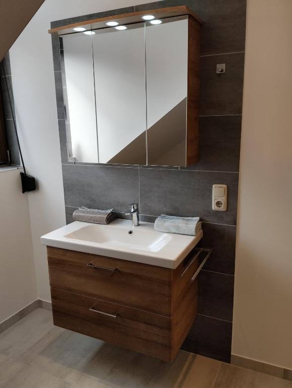 Koupelna v ubytování Gästehaus Klein