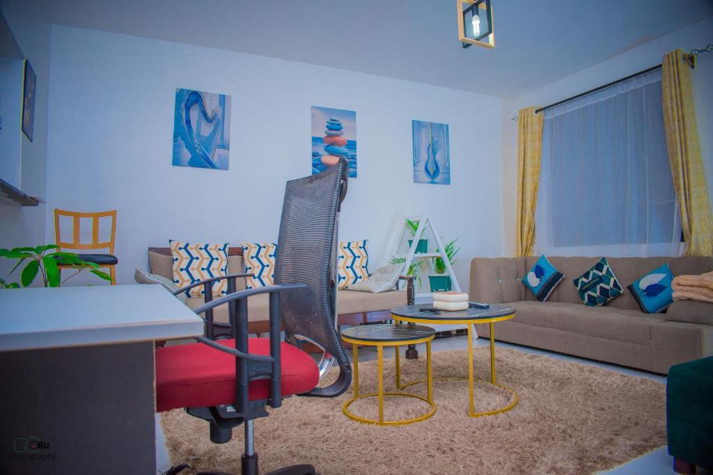 Posezení v ubytování Saffron Homes
