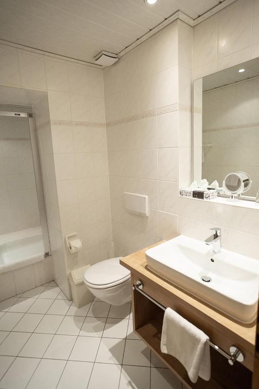 Koupelna v ubytování Bio-Hotel Upländer Hof