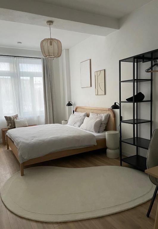 Postel nebo postele na pokoji v ubytování ApartNaest - vollausgestattete Apartments I kostenlos parken I flexibler Check-in I 1 bis 4 Zimmer I 1 bis 10 Personen