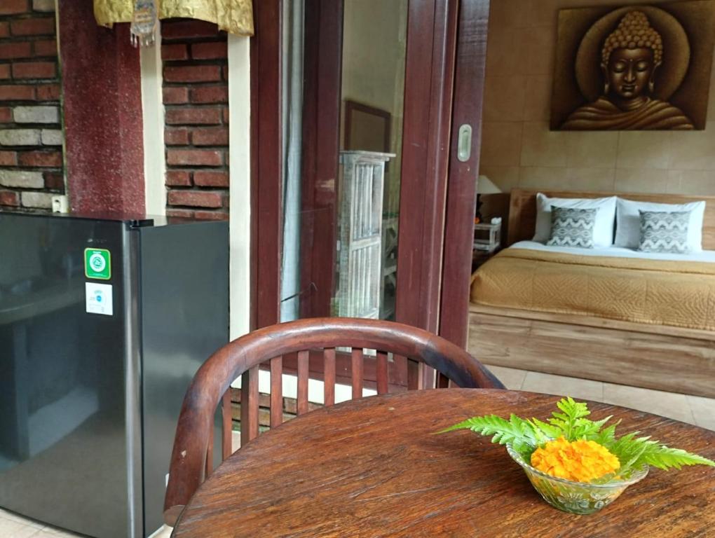 Kuchyň nebo kuchyňský kout v ubytování Umah Ubud Guest House