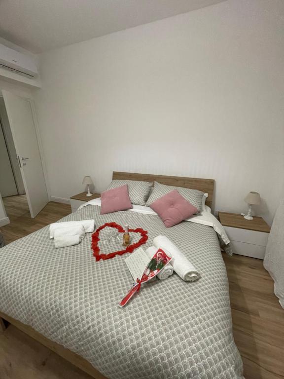 Postel nebo postele na pokoji v ubytování La Casa di Ary