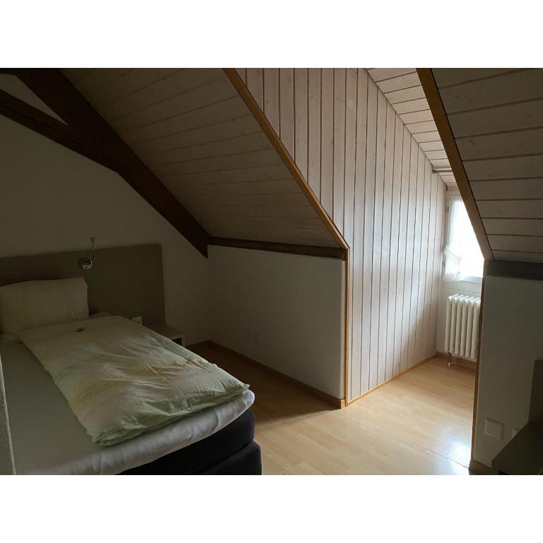 Postel nebo postele na pokoji v ubytování Hotel Gasthaus Hirschen