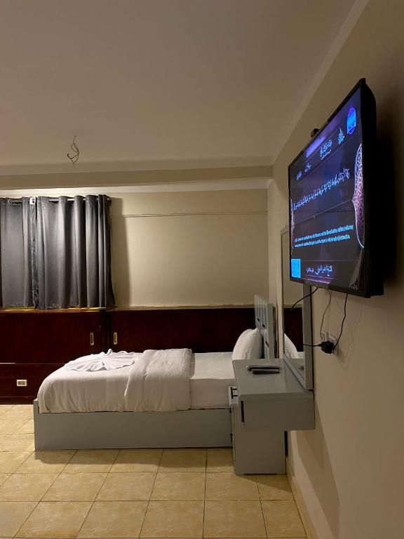 TV a/nebo společenská místnost v ubytování Sky light hotel