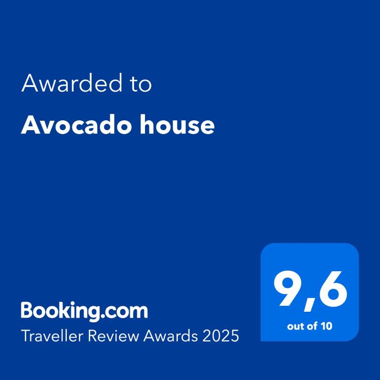 Certifikát, ocenenie alebo iný dokument vystavený v ubytovaní Avocado house