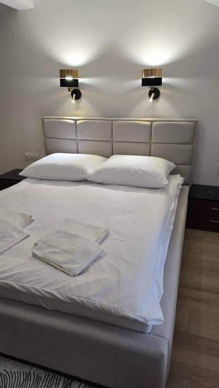 Łóżko lub łóżka w pokoju w obiekcie Motel Za Miedzą