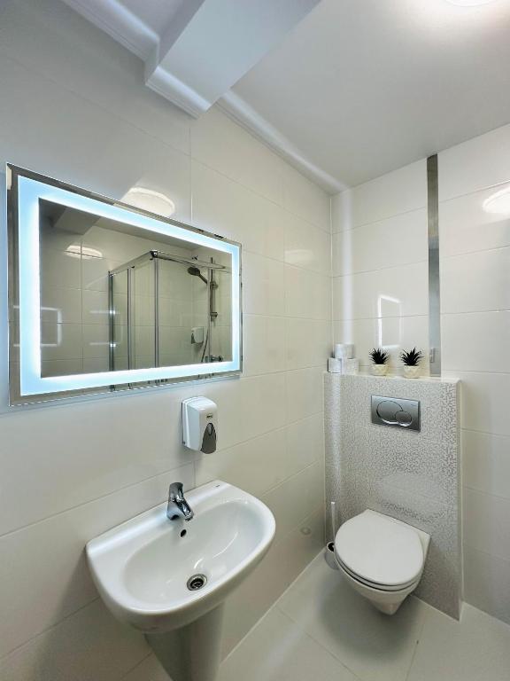 Łazienka w obiekcie Motel Za Miedzą