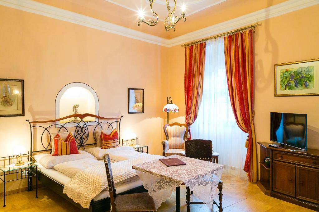 Posteľ alebo postele v izbe v ubytovaní Boutique Hotel Ur-Wachau