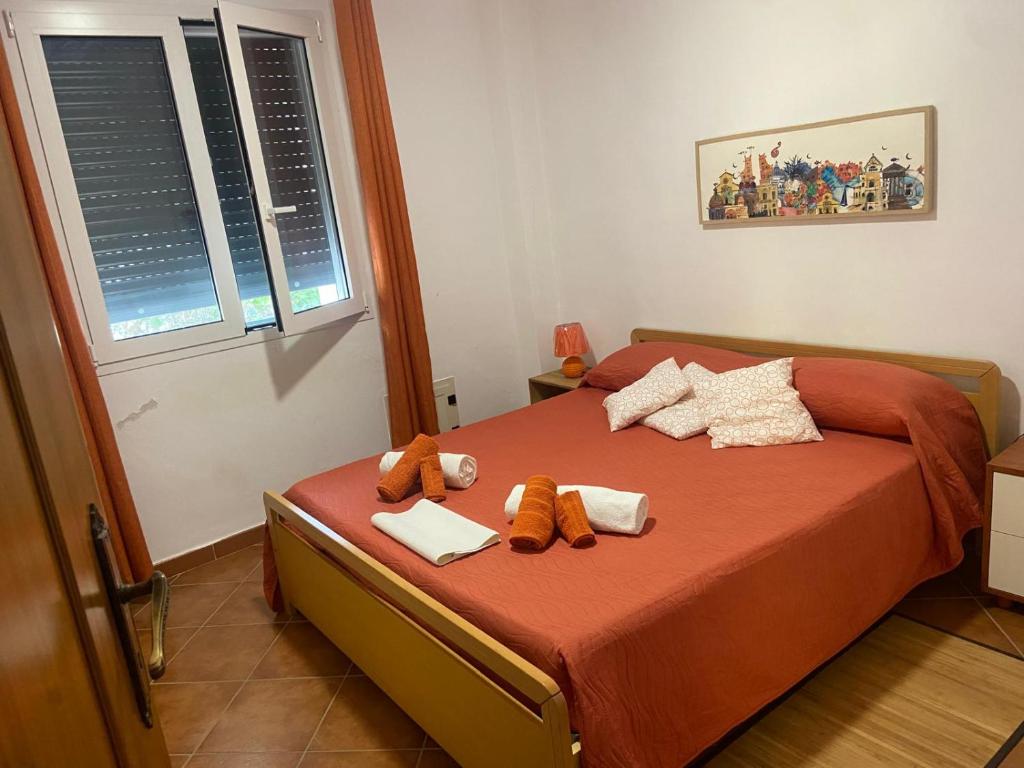 Letto o letti in una camera di Borgo Vignale