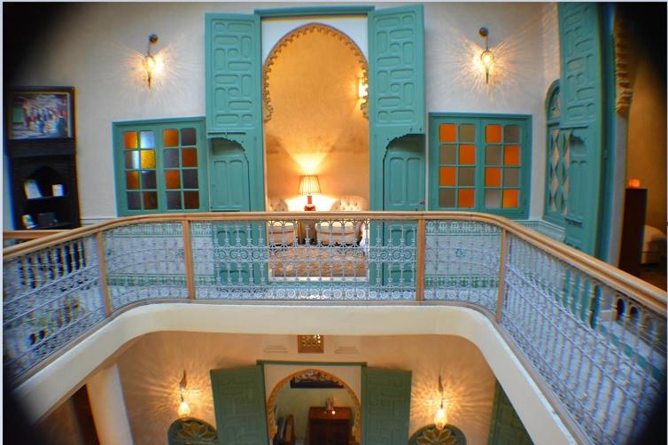 Posezení v ubytování Riad el Medina