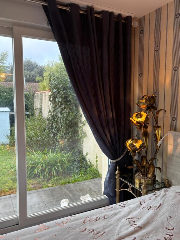 Zahrada ubytování La maison bleue