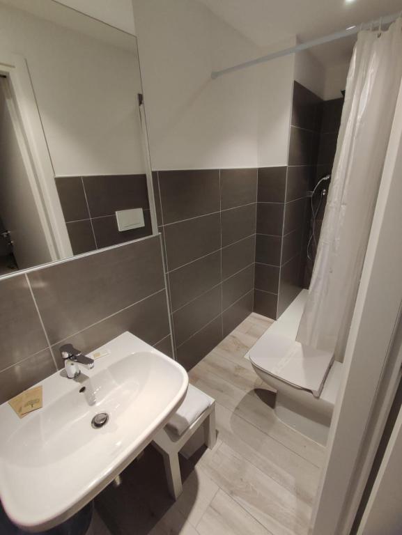 Koupelna v ubytování Hotel Sonia