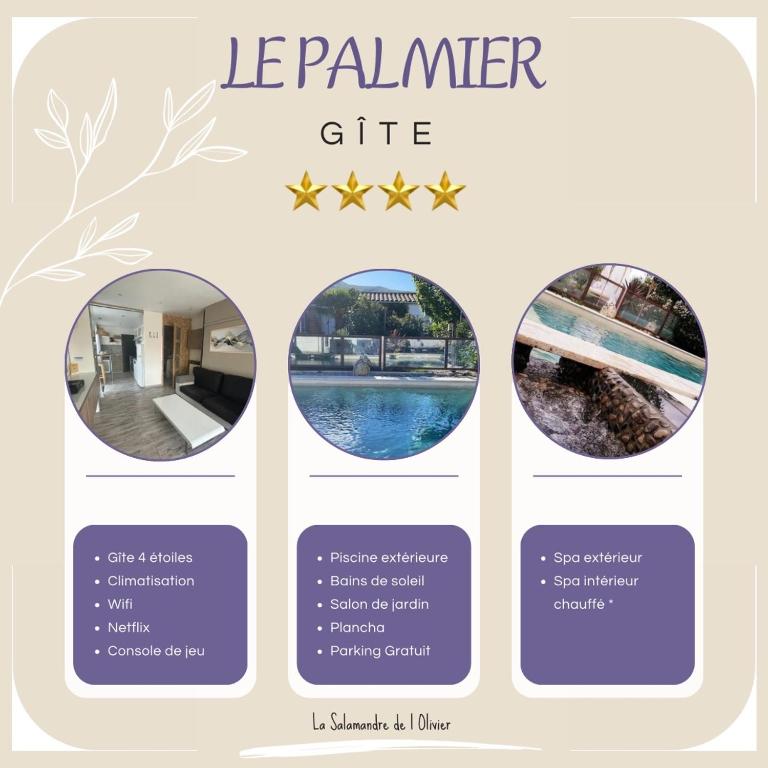 Gallery image of La Salamandre de l Olivier - le Palmier in Aubignosc