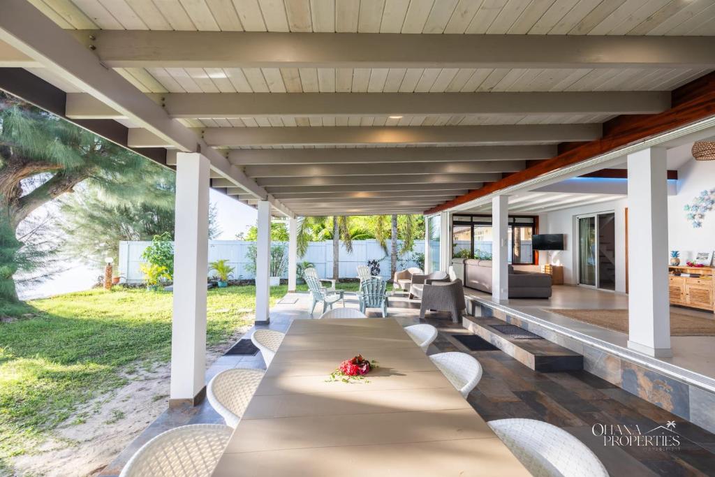 Villa Vanaki - Beachfront Villa 4BR w AC - photo 8 - Moorea, Polynésie