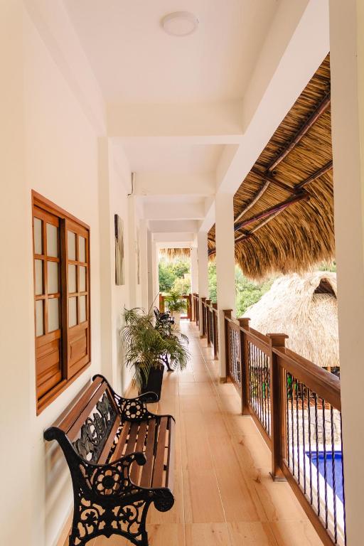 Un lugar para sentarse en Hostal Grand Park Palomino