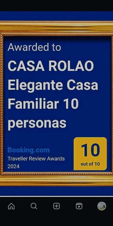 Certyfikat, podpis lub inny dokument wystawiony w obiekcie CASA ROLAO Elegante Casa Familiar 10 personas