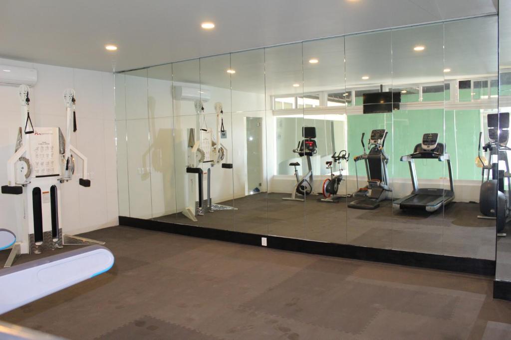 Fitness centrum a/nebo fitness zařízení v ubytování Sara N Hotel & Spa