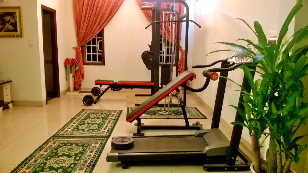Fitness centrum a/nebo fitness zařízení v ubytování Dai Long Hotel