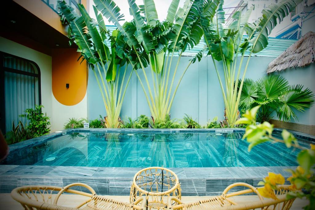 Bazén v ubytování Hồ Cốc Homestay nebo v jeho okolí