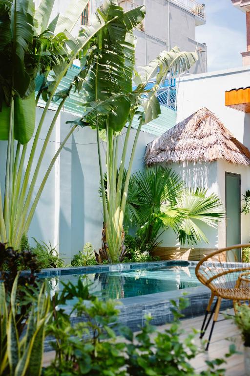 Bazén v ubytování Hồ Cốc Homestay nebo v jeho okolí