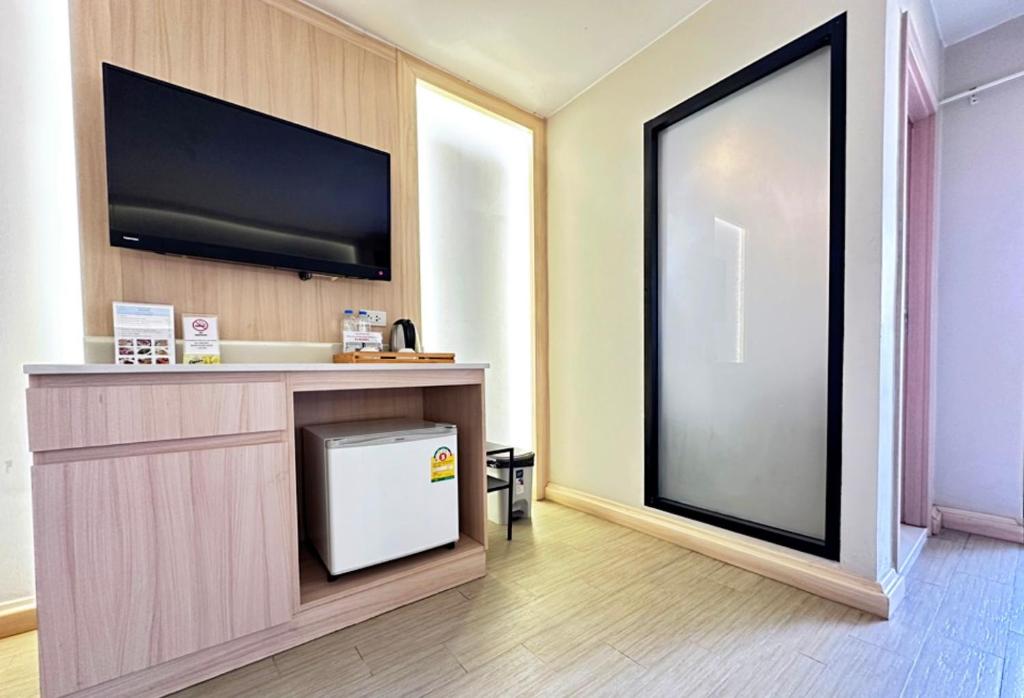 Kuchyň nebo kuchyňský kout v ubytování O2 Luxury Hotel