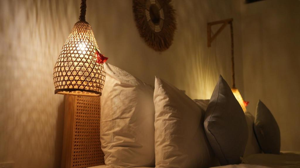 Posezení v ubytování AMAN Villas & SPA