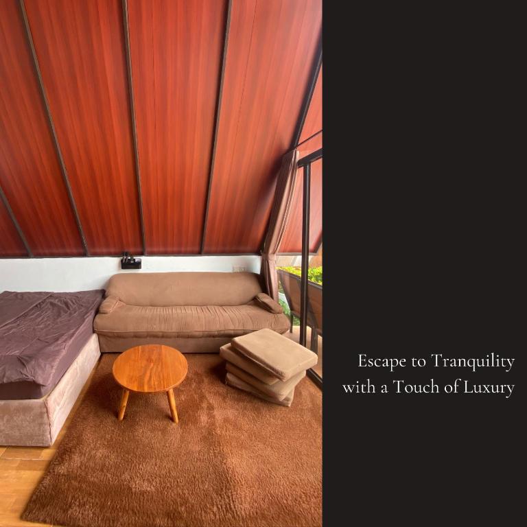Istumisnurk majutusasutuses Keyla Private Glamping
