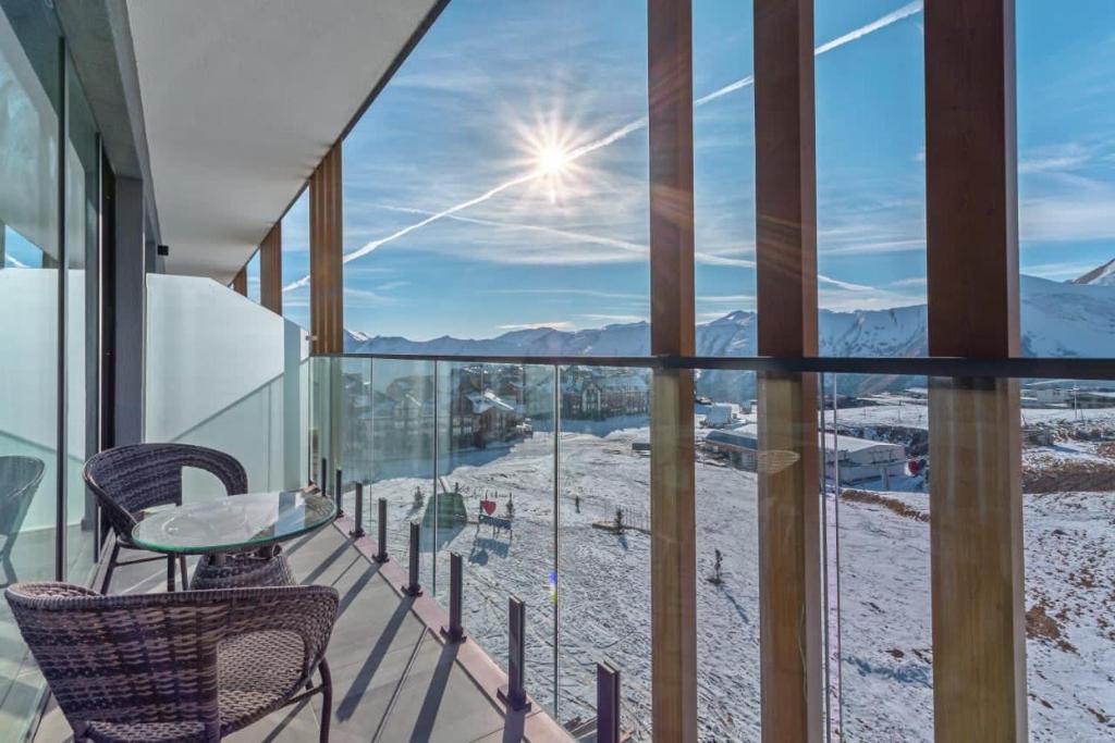 Nespecifikovaný výhled na hory nebo výhled na hory při pohledu z apartmánu
