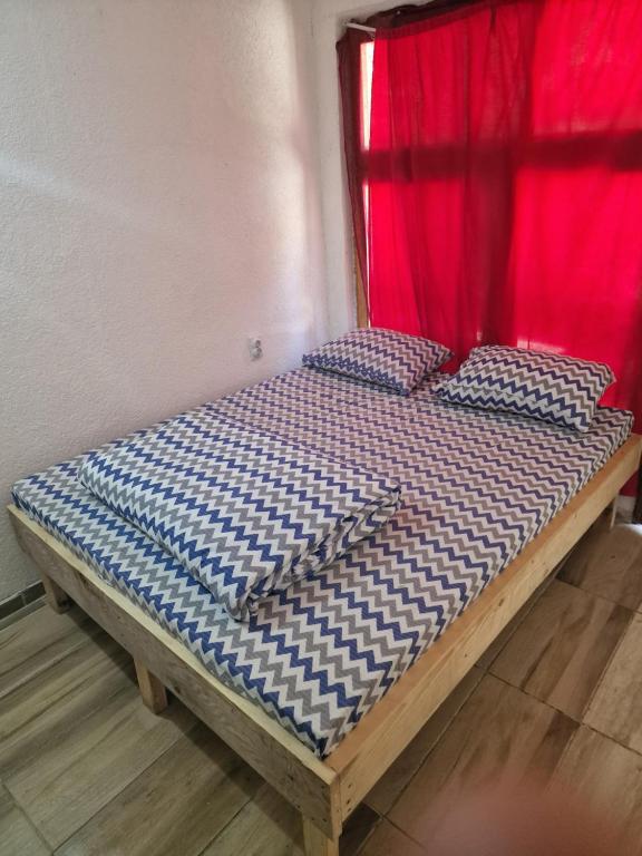 Postel nebo postele na pokoji v ubytování Rafting kamp Ivona