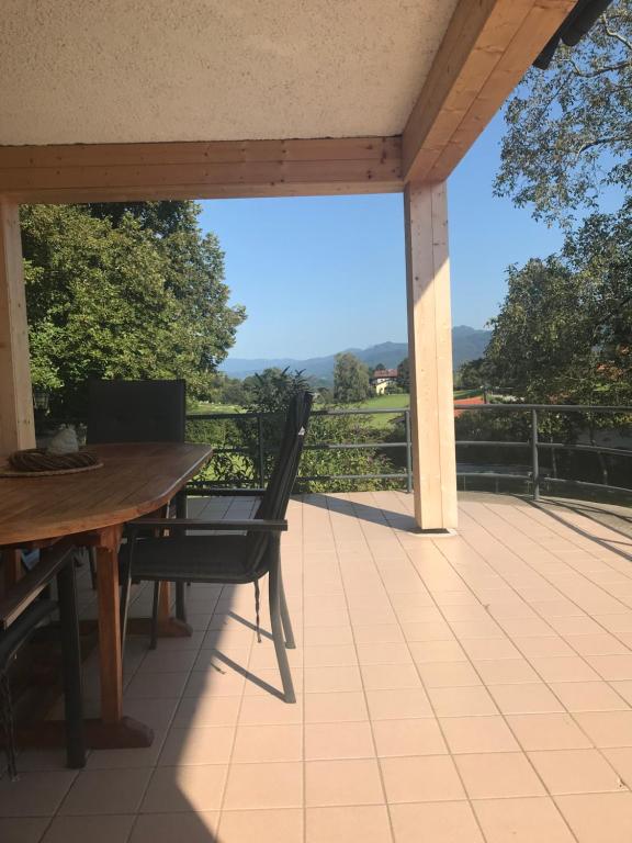 Balkón nebo terasa v ubytování Ferienhaus Westerbuchberg
