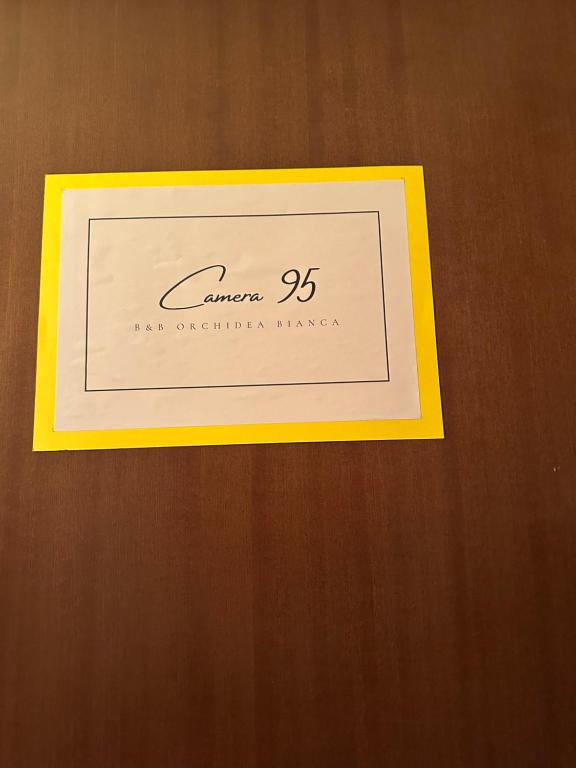 Certifikát, hodnocení, plakát nebo jiný dokument vystavený v ubytování B&B Orchidea Bianca