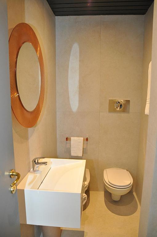Koupelna v ubytování Hotel Comtur