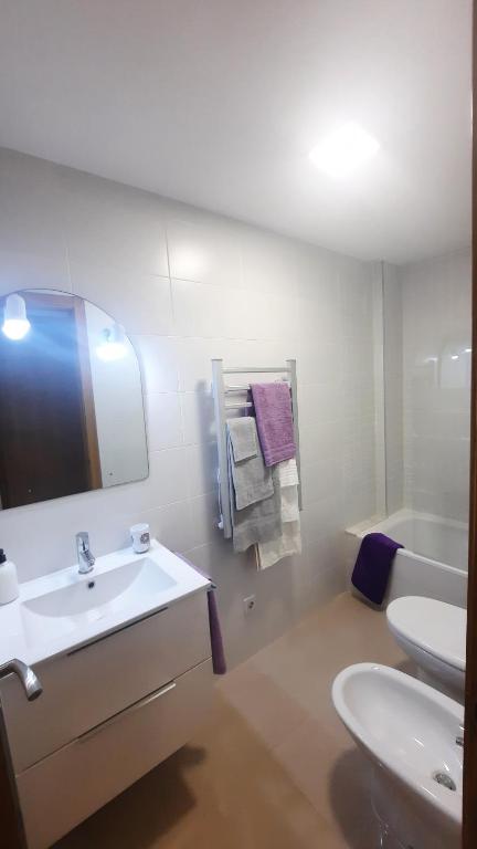 Koupelna v ubytování Apartamento auditorio centro