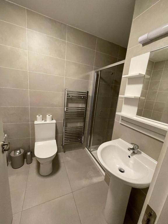 Koupelna v ubytování Cozy Room