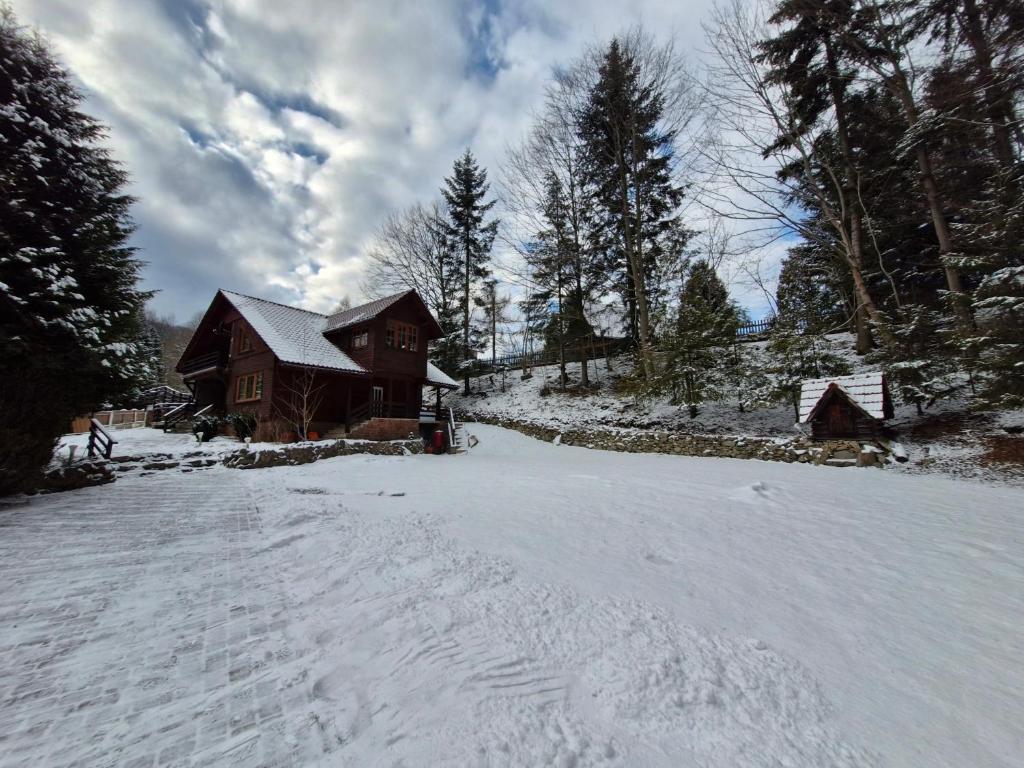 Το Rodzinny Dom Wypoczynkowy Grzechynia Carchla τον χειμώνα