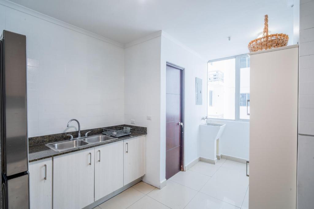 Kuchyň nebo kuchyňský kout v ubytování Dream Space