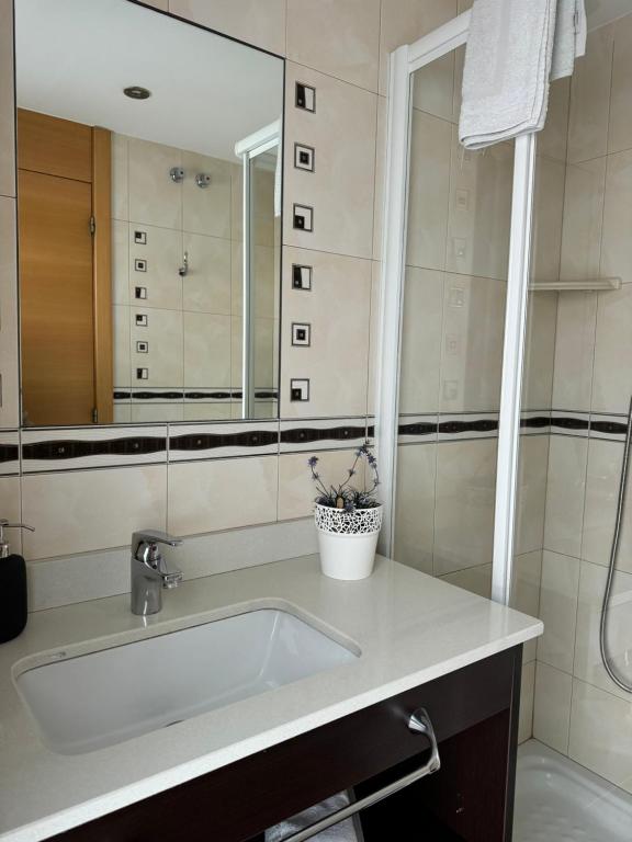 Koupelna v ubytování Apartamentos Turísticos Can Rocamora