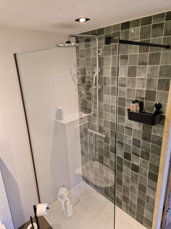 Koupelna v ubytování BenB Op de Vleet vrijstaande accommodatie