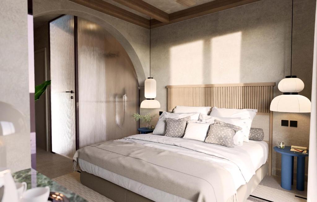 Postel nebo postele na pokoji v ubytování Astoria Hotel