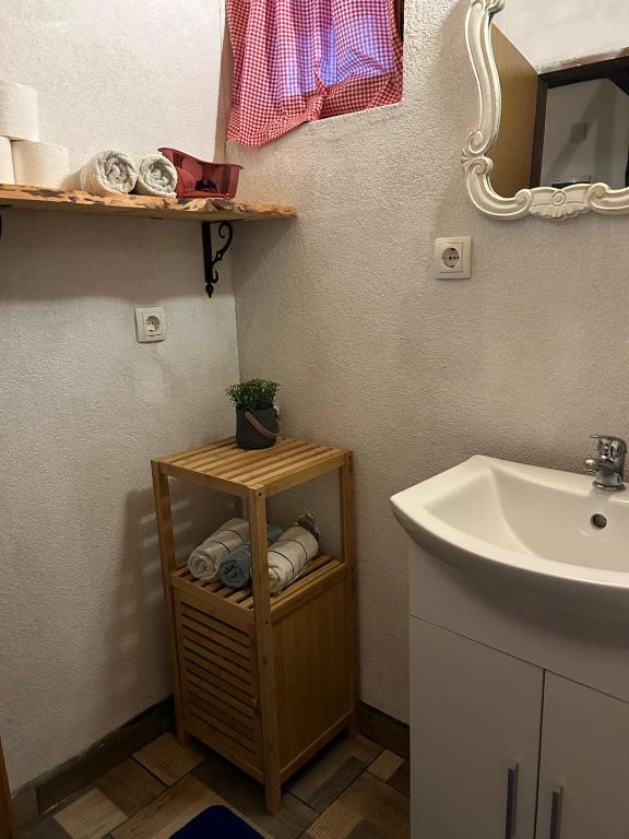 Kúpeľňa v ubytovaní Planinski kutak