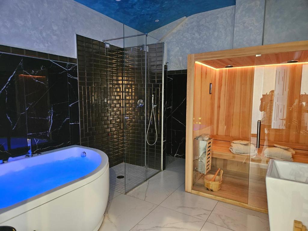 Kúpeľňa v ubytovaní Setteabbracci Suite & Apartments