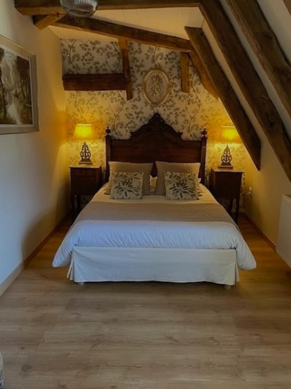 Postel nebo postele na pokoji v ubytování Domaine du Vidal