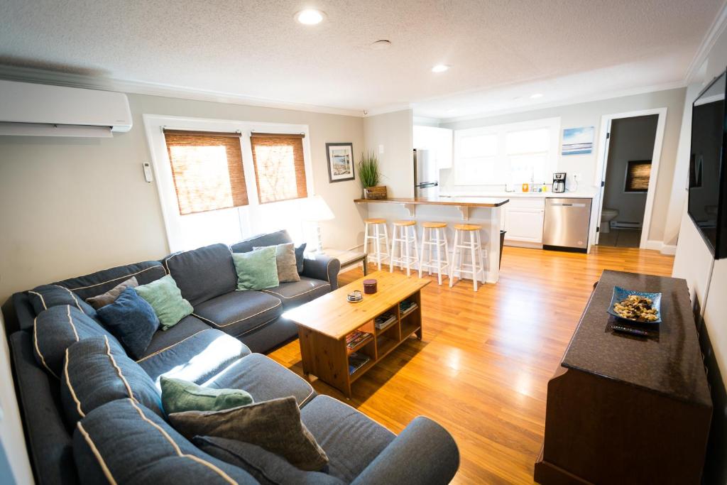 a living room with a couch and a table at 205 5th Street in Ocean City