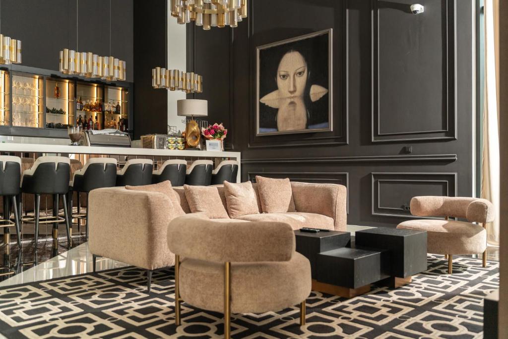 Posezení v ubytování New Belgrade Premium Hotel