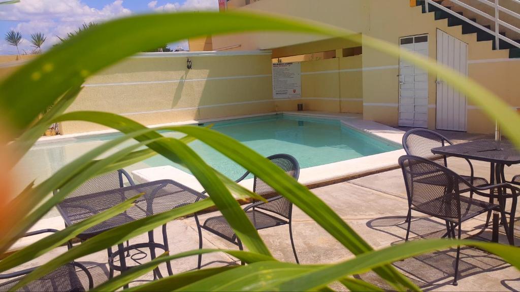 Bazén v ubytování Hotel El Marques nebo v jeho okolí