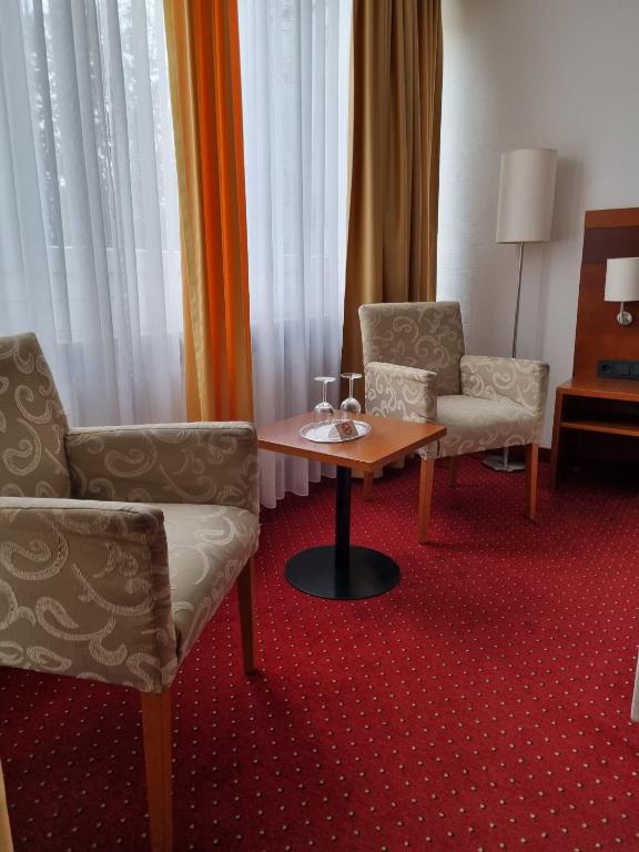 Posezení v ubytování Hotel am Rosenpark